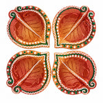 Clay Creations Enchanting Diyas to Light Up Diwali Set of 4