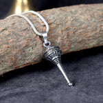 Silver Hanuman Gada Pendant for protection and devotion with Jai Shree Ram engraving. India’s Largest Pooja Accessories Brand – www.satvikstore.in
