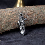 Silver Plated Hanuman Ji Pendant with Gadha for Strength, Protection, and Spiritual Devotion. India’s Largest Pooja Accessories Brand – www.satvikstore.in
