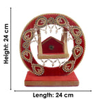 Decorative Laddu Gopal Ji Jhula - Divine Swing (Red)