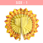 Radiant Yellow Laddu Gopal Dress with Golden Gota