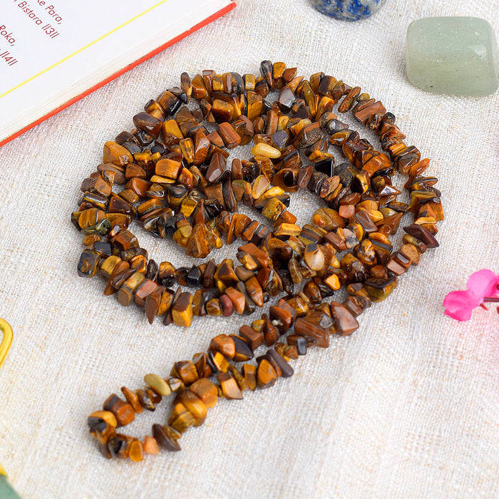 Tiger Eye Crystal Necklace for Chakra Healing
