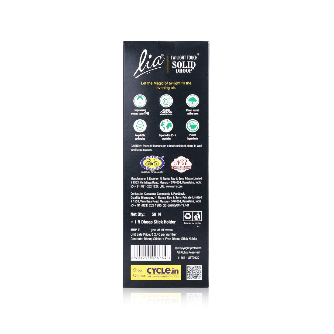 Solid Dhoop Sticks With Holder - Pack of 4