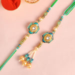 Designer Couple Rakhi Set | India’s Largest Brass Idols Brand - www.satvikstore.in