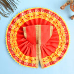 Yellow-Red Laddu Gopal Dress with Sequin Border – India’s Largest Pooja Accessories Brand – www.satvikstore.in