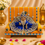Serenading Laddu Gopal: Velvet Singhasan Large
