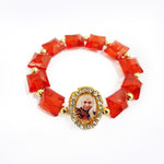 Red Beaded Guru Ji Maharaj Handmade Bracelets for Men and Women