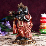 3.1 Inch Brass Radha Krishna Idol