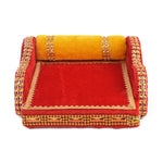 Laddu Gopal's Royal Velvet Bed