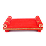 Laddu Gopal's Velvet Raj Singhasan
