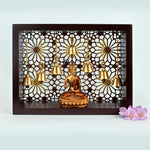 MDF Puja Mandir with Brass Bells