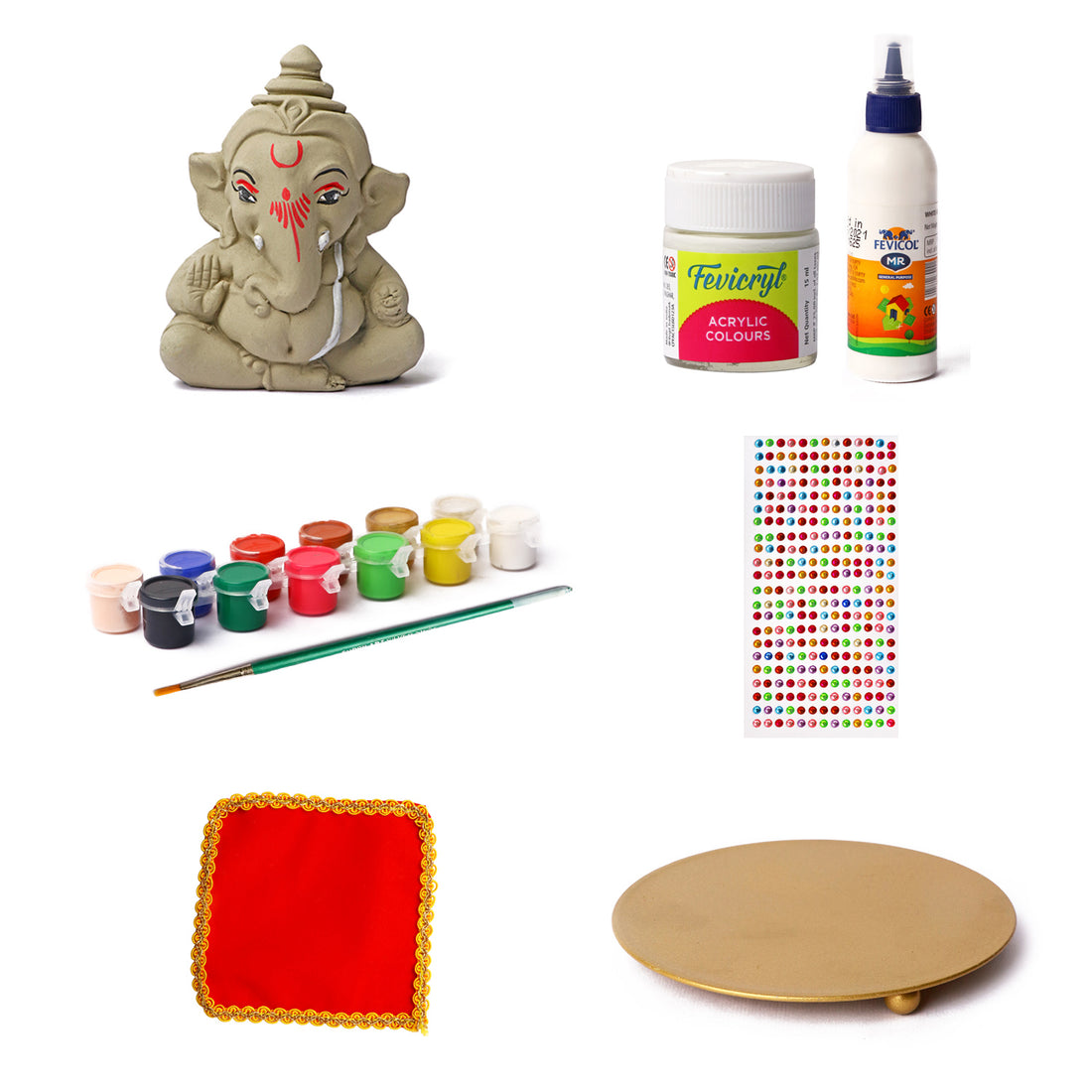Make My Ganesha Paint and Decorate DIY Kit For Kids-Option 3