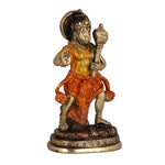 6.5 Inch Graceful Brass Hanuman Bajrangbali Statue