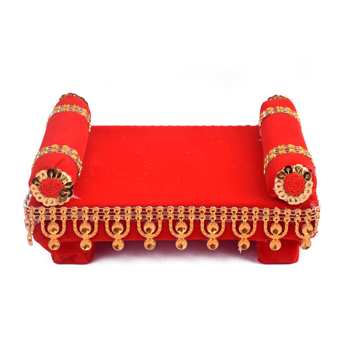 Laddu Gopal's Velvet Raj Singhasan
