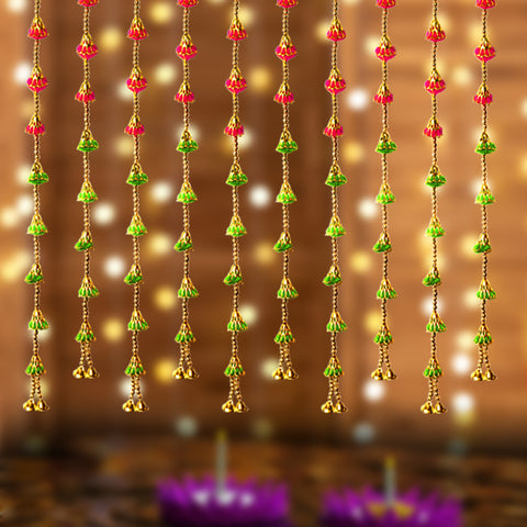 Pom Pom with Bells Wall Hanging Backdrop (Latkans)
