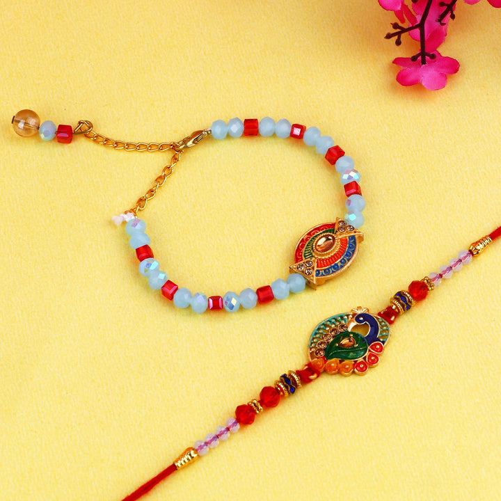 Shop Exquisite Designer Rakhi, Beautiful Couple Rakhi, and Latest Bhaiya Bhabhi Rakhi Online at Satvik Store - Send Rakhi with Style and Tradition!