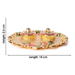 Exquisite Kumkum Holder Adorned with Tradition