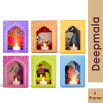 LED Deep Mala Diwali Decorations with LED Candles: Traditional Hanging Jharokha Boxes