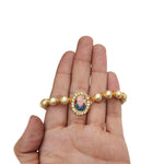 Pista Green Beaded Guru Ji Maharaj Handmade Bracelets for Men and Women
