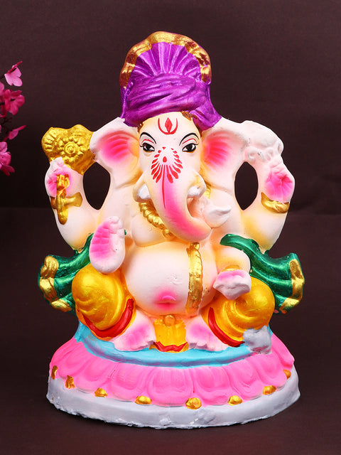 8-inch eco-friendly Kshipra Ganesha idol | India’s Largest Pooja Accessories Brand – www.satvikstore.in