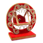 Decorative Laddu Gopal Ji Jhula - Divine Swing (Red)