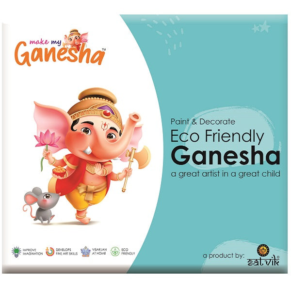 Make My Ganesha Paint and Decorate DIY Kit For Kids-Option 3