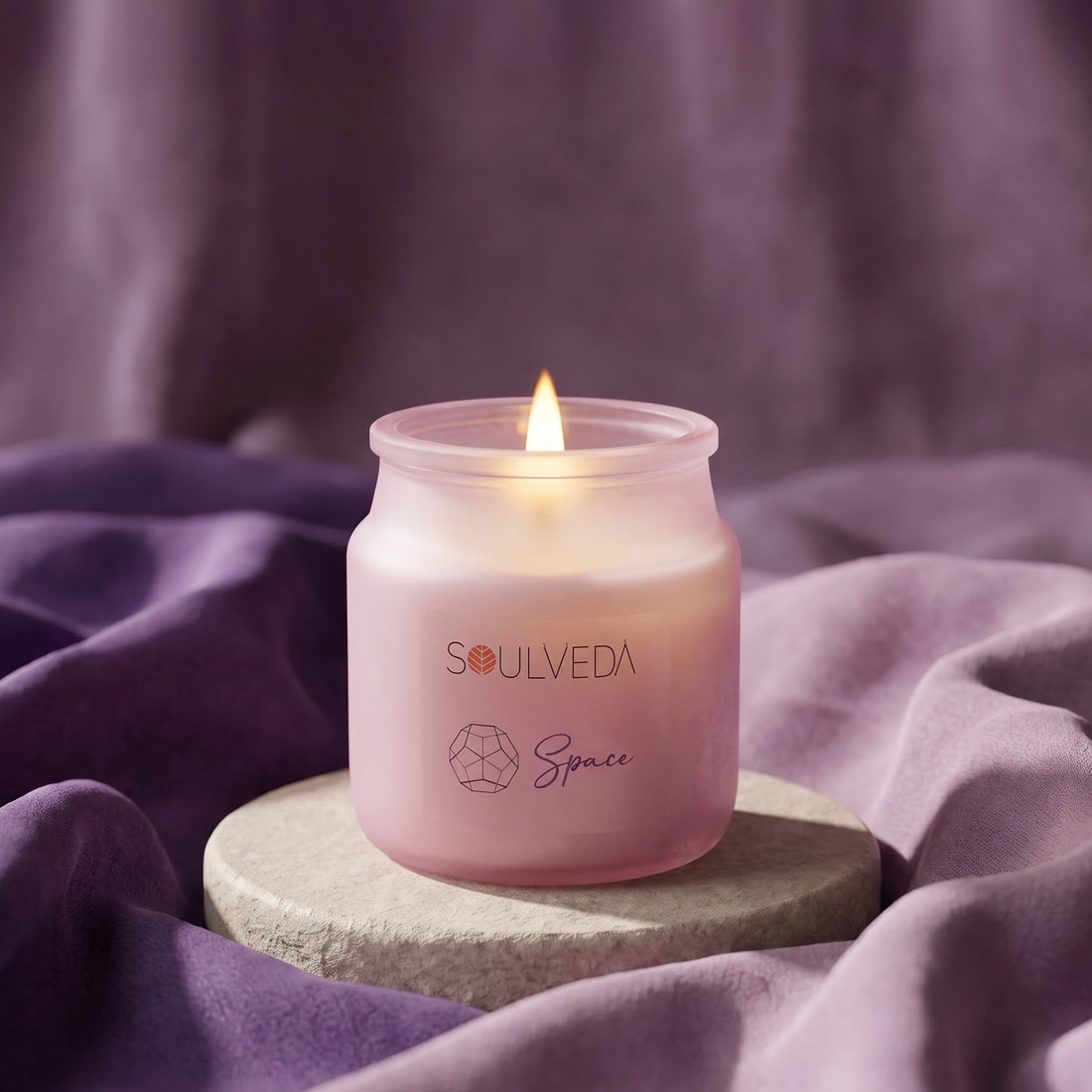 Space - White Musk Scented Glass Jar Candle | 80g