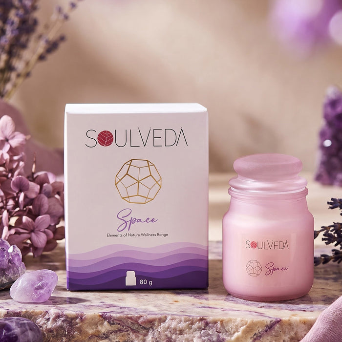Space - White Musk Scented Glass Jar Candle | 80g