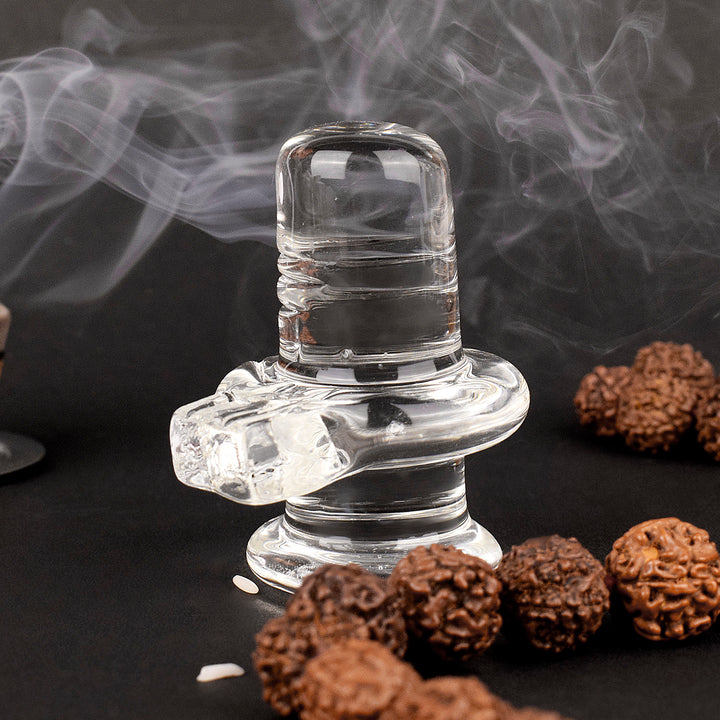 Sacred Sphatik Crystal Shiva Lingam for Worship – India’s Largest Pooja Accessories Brand – www.satvikstore.in