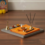 Orange Cotton Cloth – 1.25 Meter for Pooja & Rituals
