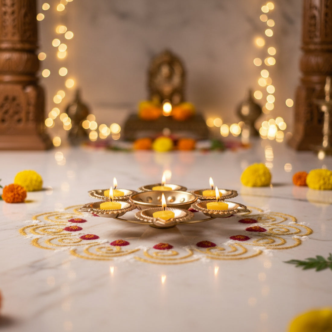 Decorative Urli Diya for Home & Temple Decor