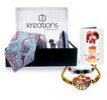 Rakhi with Tie Gift Combo Set Puja Store Online Pooja Items Online Puja Samagri Pooja Store near me www.satvikstore.in