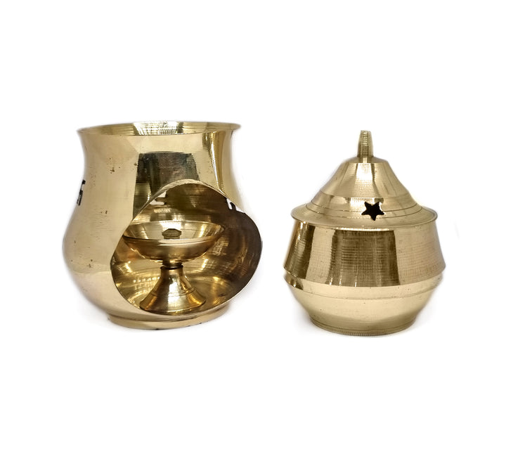 Brass Essential Oil Burner Puja Store Online Pooja Items Online Puja Samagri Pooja Store near me www.satvikstore.in