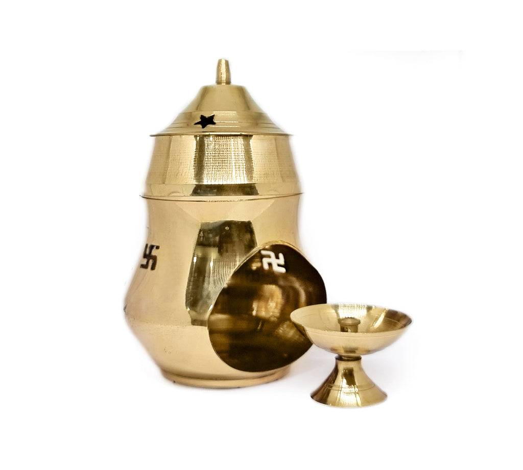 Brass Essential Oil Burner Puja Store Online Pooja Items Online Puja Samagri Pooja Store near me www.satvikstore.in