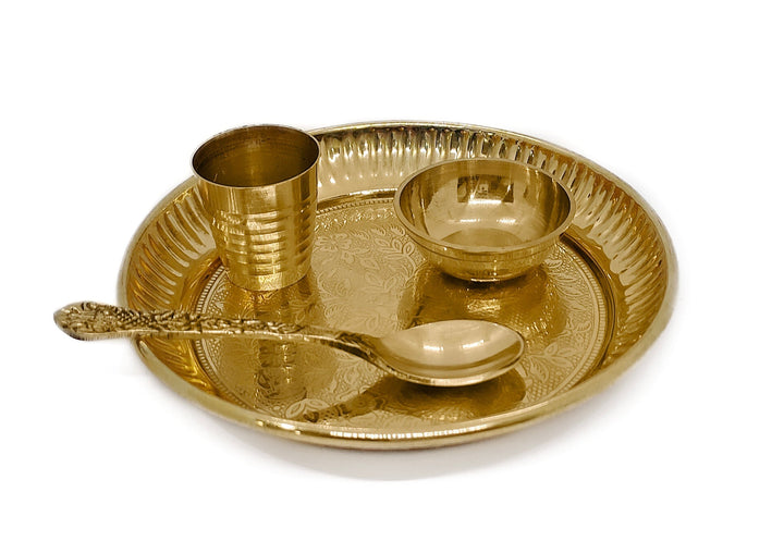 Laddu Gopal Pooja Bhog Thali Set (6 Inch) Puja Store Online Pooja Items Online Puja Samagri Pooja Store near me www.satvikstore.in