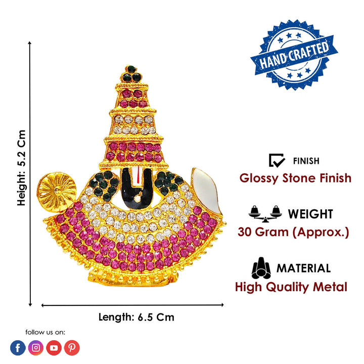 Metal Tirupati Balaji Idol Puja Store Online Pooja Items Online Puja Samagri Pooja Store near me www.satvikstore.in