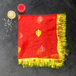 Leaf Design Mata ki Chunari  (42x17 Inch)