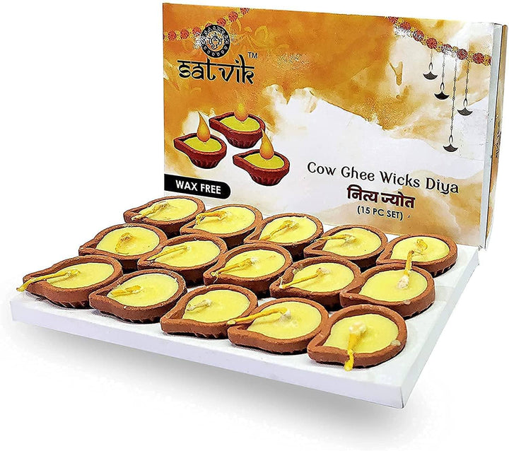 45 Min, Cow Ghee Diya (Nitya Jyot) Puja Store Online Pooja Items Online Puja Samagri Pooja Store near me www.satvikstore.in