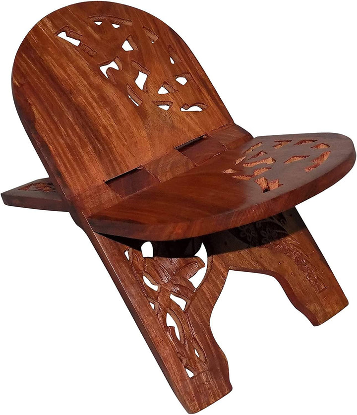 Wooden Book Stand (Rahel) Puja Store Online Pooja Items Online Puja Samagri Pooja Store near me www.satvikstore.in