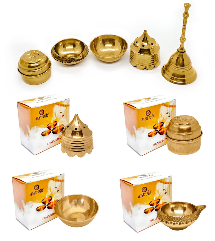 Puja Thali Set (6 Pc) Puja Store Online Pooja Items Online Puja Samagri Pooja Store near me www.satvikstore.in