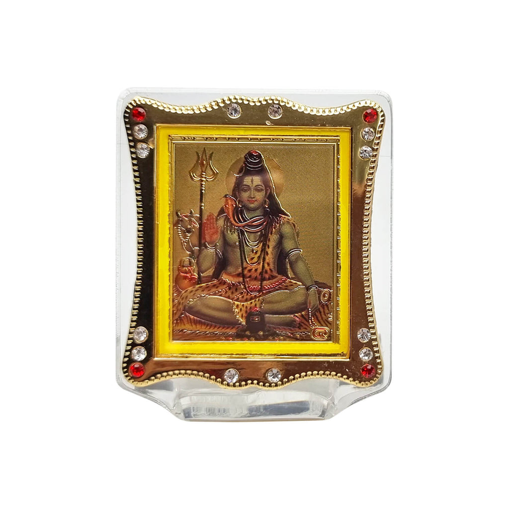 Lord Shiva Frame Car Dashboard Puja Store Online Pooja Items Online Puja Samagri Pooja Store near me www.satvikstore.in