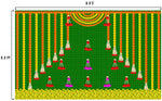 Backdrop Clothes Print Banana Leaf Design