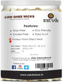 50 Pc Pure Cow Ghee Wicks (Wax Free) Puja Store Online Pooja Items Online Puja Samagri Pooja Store near me www.satvikstore.in