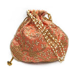 Designer Zari Work Women's Potli