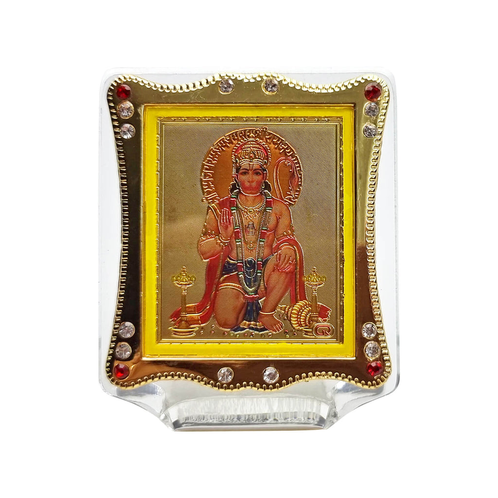 Hanuman Frame Car dashboard Puja Store Online Pooja Items Online Puja Samagri Pooja Store near me www.satvikstore.in