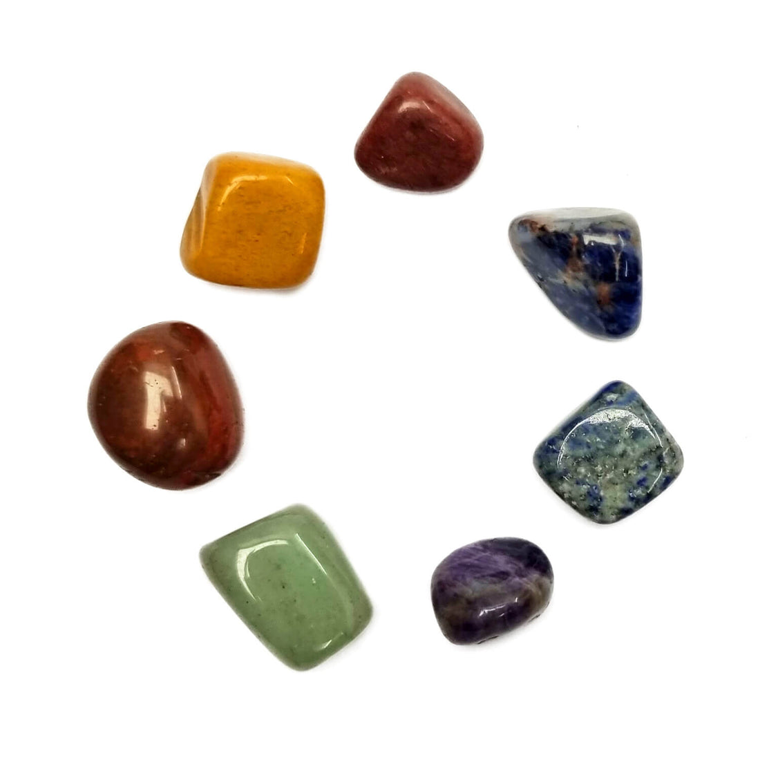7 Chakra Tumble Stone Kit for Healing, Balance & Meditation