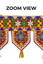 Handcrafted Valvet Embroided Deepawali Toran (Door Valance)