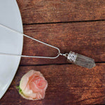 Clear Quartz Crystal Pencil Pendent for Reiki