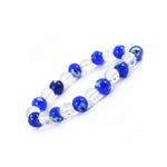 Authentic Clear Quartz Bracelet with Evil Eye