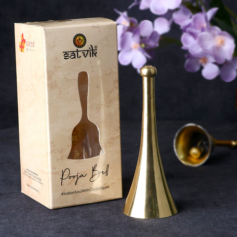 Exquisite Brass Cone Shape Pooja Bell/Ghanti